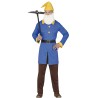 Disfraz hombre de enanito azul