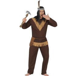 Disfraz hombre Indio marron