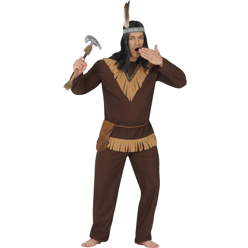 Disfraz hombre Indio marron