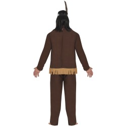 Disfraz hombre Indio marron