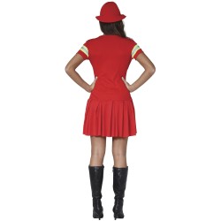 Disfraz mujer bombera con vestido