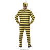 Disfraz hombre prisionero amarillo a rayas