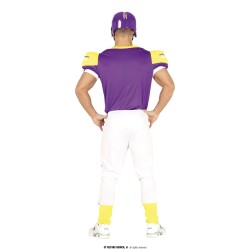Disfraz hombre quarterback morado