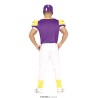 Disfraz hombre quarterback morado