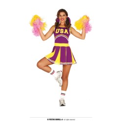 Disfraz mujer animadora morada