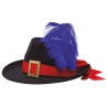 Sombrero mosquetero infantil negro