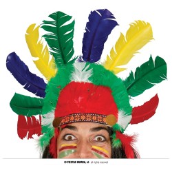 Penacho indio plumas