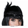 Diadema de charleston en negro