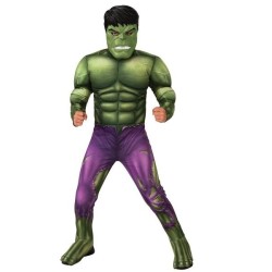 Disfraz niño hulk musculoso con mascara