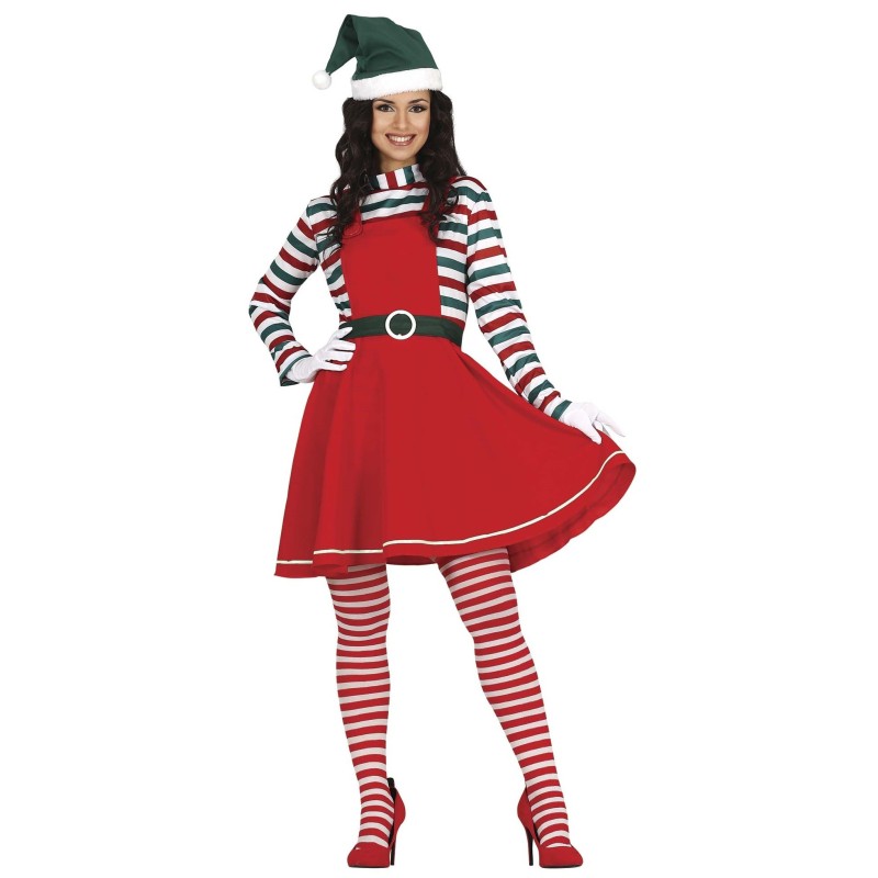 Disfraz mujer de Elfa papa noel