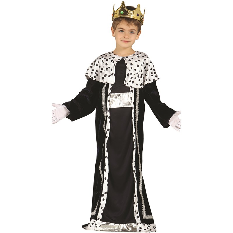 Disfraz niño rey mago negro y blanco