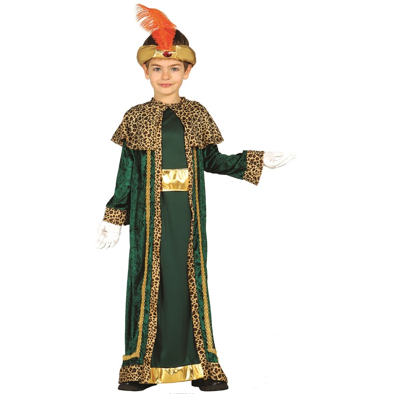 Disfraz niño rey mago en verde