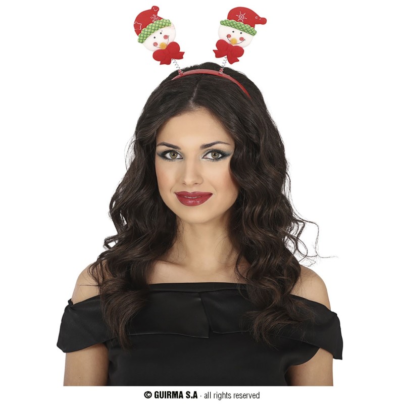 Diadema con muñecos de nieve