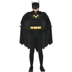 Disfraz adolescente batman musculoso