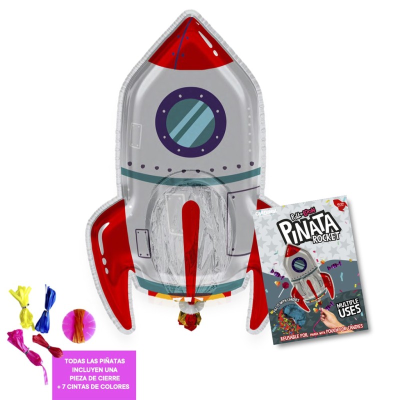 Piñata cohete hinchable