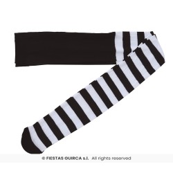 Pantys rayas blancas