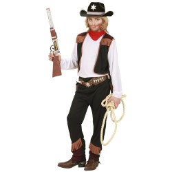 disfraz niño vaquero chaleco marron