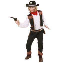 disfraz niño vaquero chaleco marron