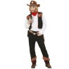 disfraz niño vaquero chaleco marron