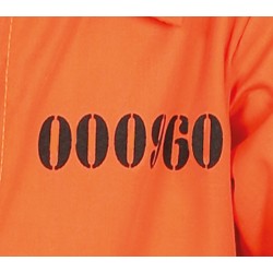 Disfraz niño preso naranja