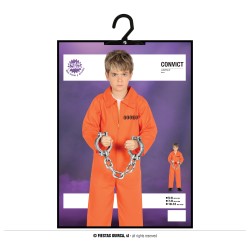 Disfraz niño preso naranja
