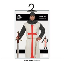 Disfraz hombre templario blanco