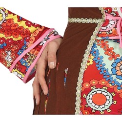 Disfraz mujer hippie vestido largo