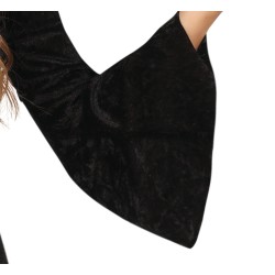 Disfraz niña vestido negro con capucha