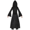Disfraz niña vestido negro con capucha