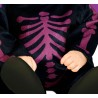 Disfraz bebe murcielago morado esqueleto