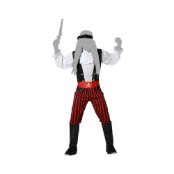 Disfraz hombre de pirata rayas