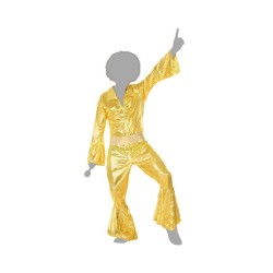 Disfraces hombre disco dorado