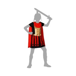 disfraz niño romano rojo y negro