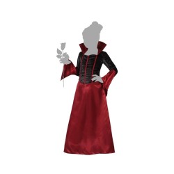 Disfraz niña vampiresa roja