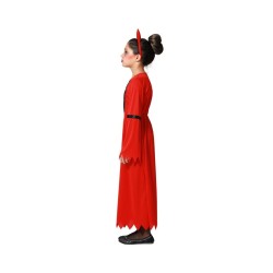 Disfraz niña de demonia roja infantil