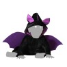 Disfraz bebe murcielago negro con alas moradas