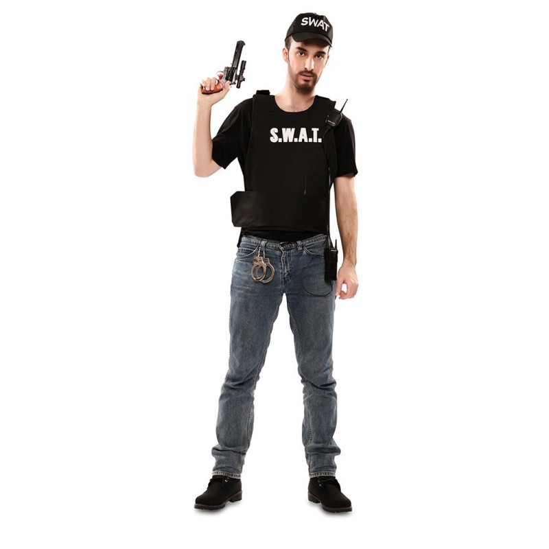 disfraz hombre chaleco S.W.A.T.