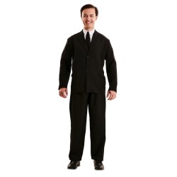 Disfraz hombre traje negro
