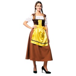 disfraz mujer tirolesa marron