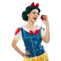 Disfraz mujer de blancanieves largo.