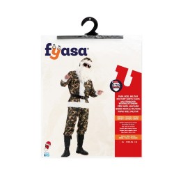 Disfraz hombre papa noel militar