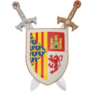 Escudo y 2 espadas 56 x 23 cm modelo surtido