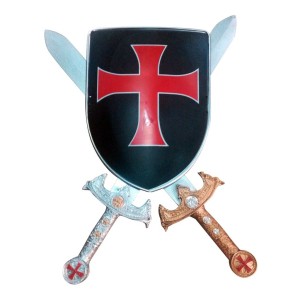 Escudo y 2 espadas 56 x 23 cm modelo surtido