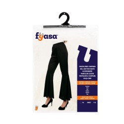 Pantalones negro campana