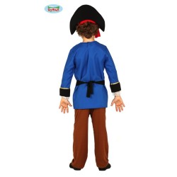 Disfraz niño de pirata azul