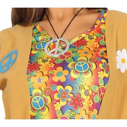 Disfraz mujer de hippie.