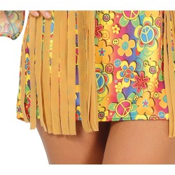 Disfraz mujer de hippie.