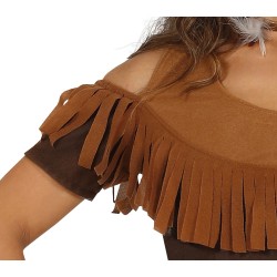 Disfraz mujer de india marron
