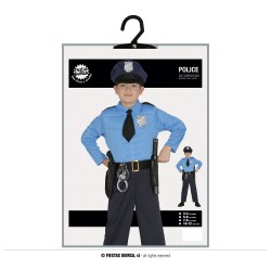 Disfraz niño de policia azul