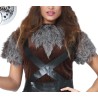 Disfraz mujer vikinga marron